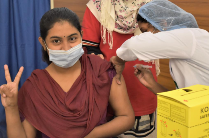 vaccination india3 730x482 - भारत में  73 करोड़ लोगों का  टीकाकरण