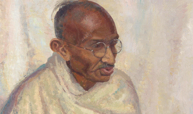Gandhi Paintings - महात्मा गांधी का एक दुर्लभ पोर्टेट €176,600 में लंदन में बिका