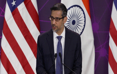 Sundar Pichai 2 410x260 - एआई के क्षेत्र में भारत की यात्रा असाधारण होगी - सुंदर पिचाई